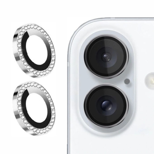 محافظ لنز دوربین نگین دار اپل IPhone 16 / 16 Plus