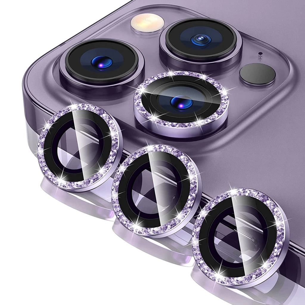 محافظ لنز دوربین نگین دار اپل IPhone 13 Pro Max