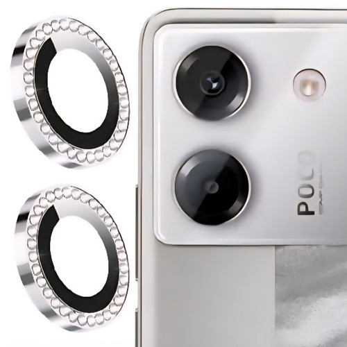محافظ لنز دوربین نگین دار شیائومی POCO M7 Pro