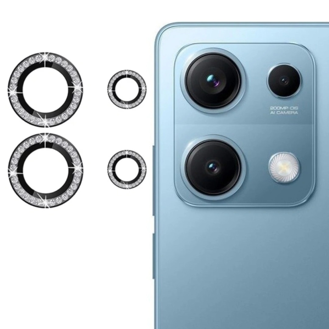محافظ لنز دوربین نگین دار Redmi Note 14s چهار عددی