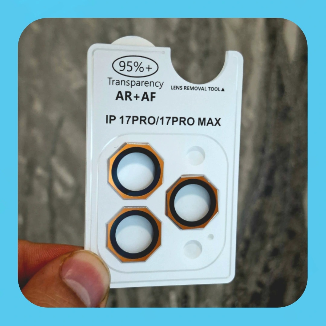 محافظ لنز دوربین IPhone 17 Pro Max هشت ضلعی لوکس شیلد فلزی اپل آیفون ۱۷ پرو مکس