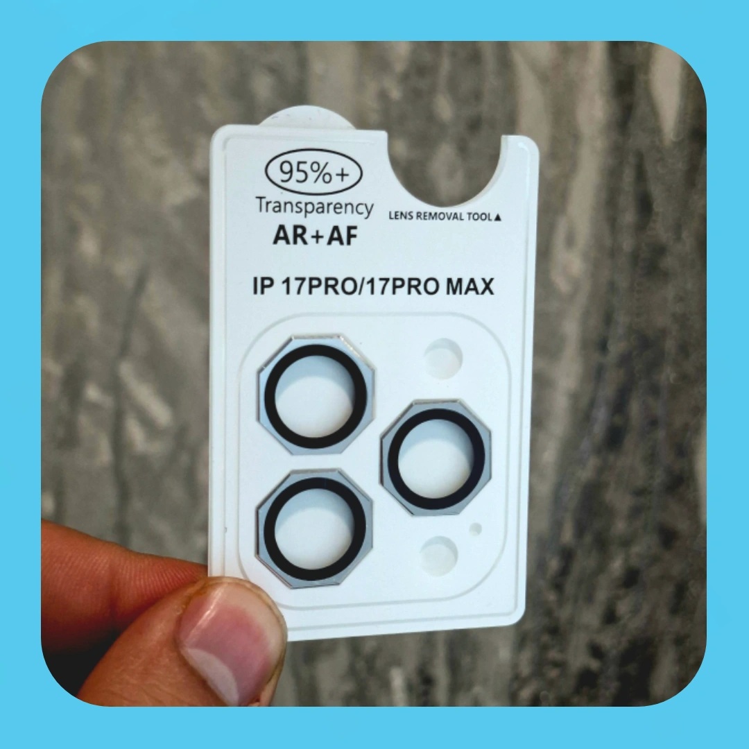 محافظ لنز دوربین IPhone 17 Pro Max هشت ضلعی لوکس شیلد فلزی اپل آیفون ۱۷ پرو مکس