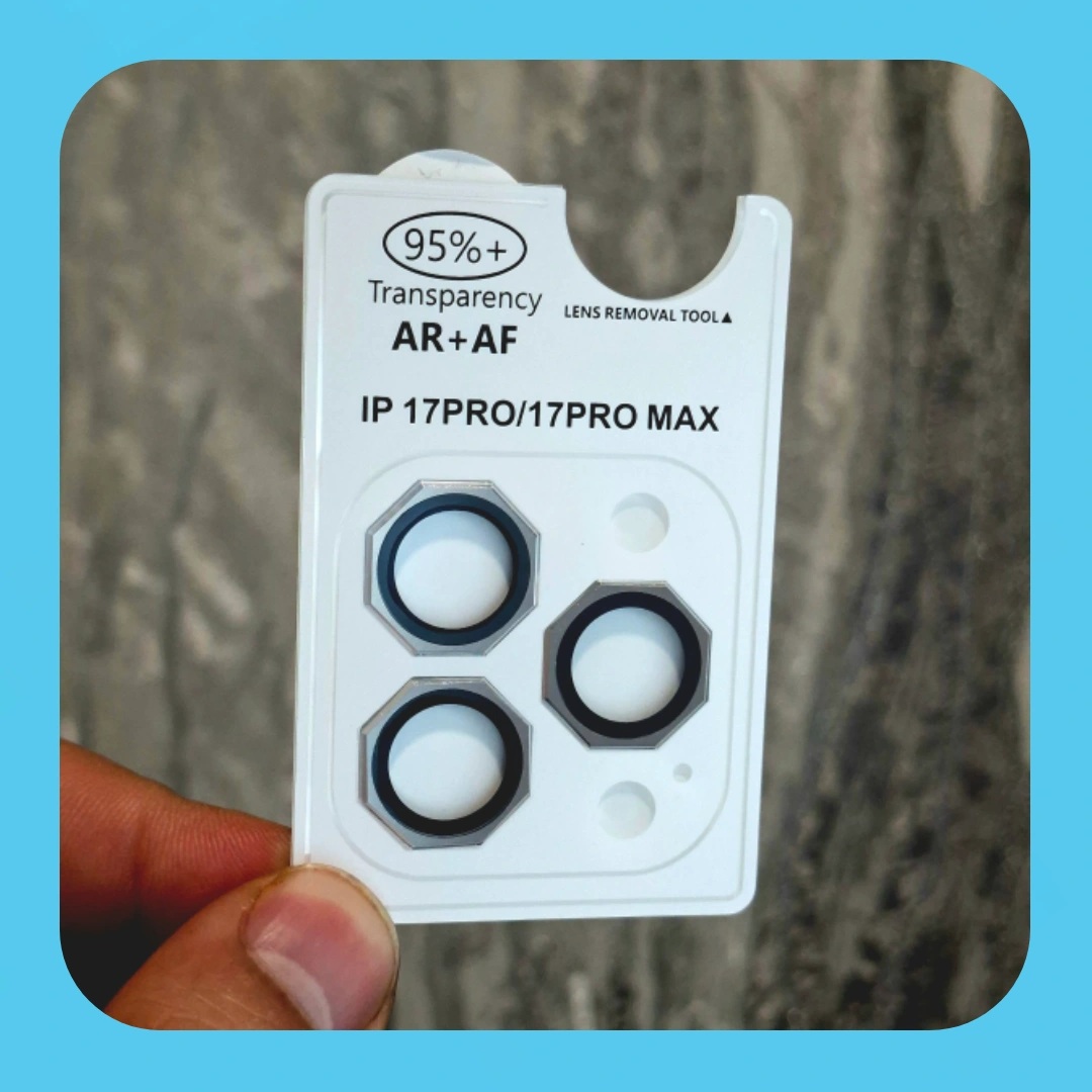 محافظ لنز دوربین IPhone 17 Pro Max هشت ضلعی لوکس شیلد فلزی اپل آیفون ۱۷ پرو مکس