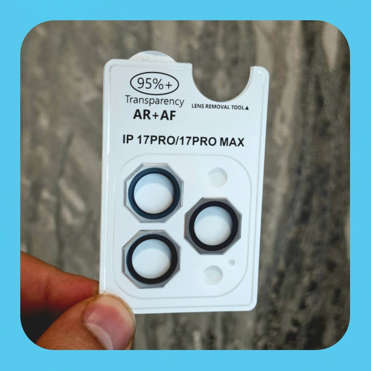 محافظ لنز دوربین IPhone 17 Pro Max هشت ضلعی لوکس شیلد فلزی اپل آیفون ۱۷ پرو مکس