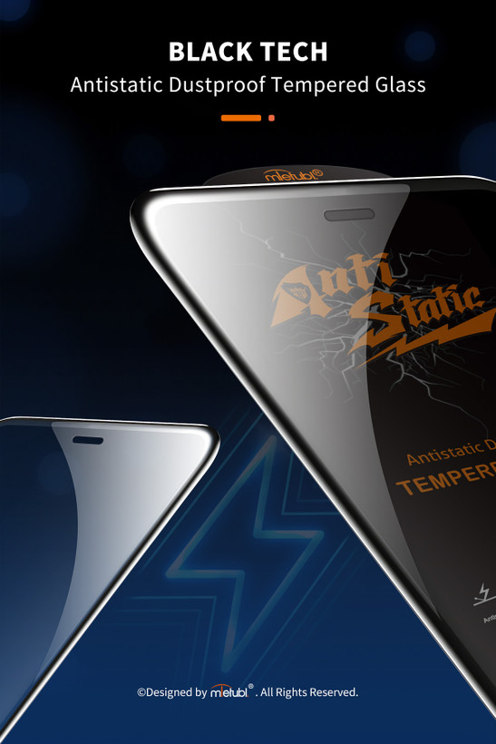 محافظ صفحه نمایش شیشه IPhone 17 Pro آنتی استاتیک گلس اپل آیفون ۱۷ پرو