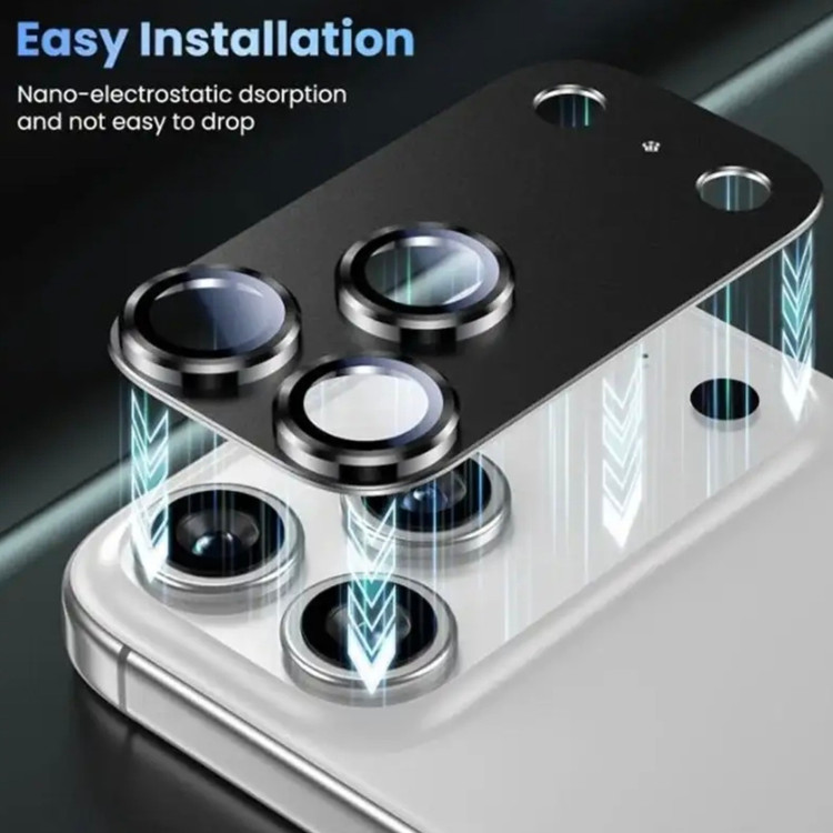 محافظ لنز دوربین آیفون ۱۷ پرو مکس فول فلزی Apple IPhone 17 Pro Max